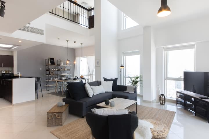 Loft Duplex JLT | 8min from Beach | Amazing Views - Lofts for Rent in Dubai, Dubai, United Arab Emirates