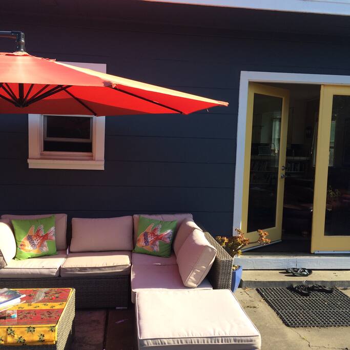 Outdoor patio area