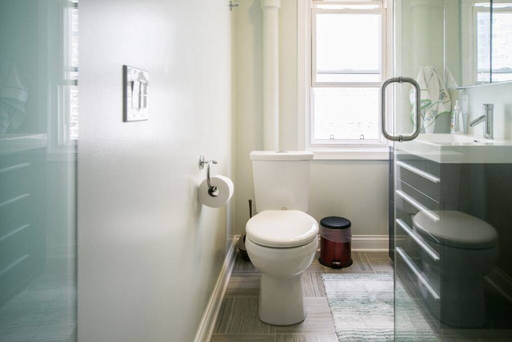Second floor bathroom used exclusively by guests.