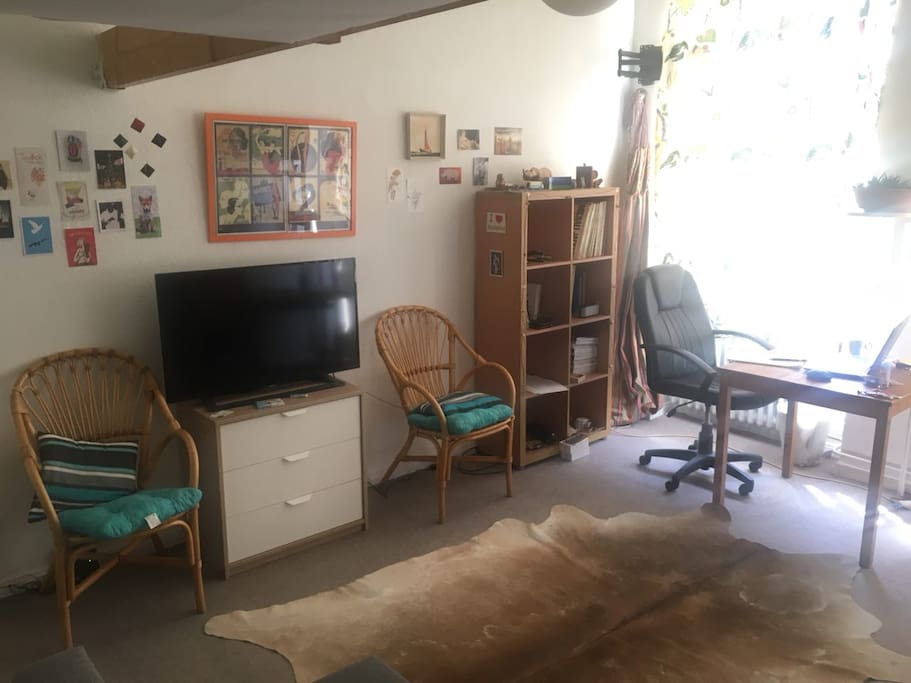 Living room view 3: You can watch TV, if you have free time!
