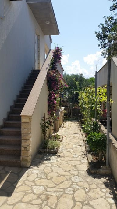 Schody k apartmánům