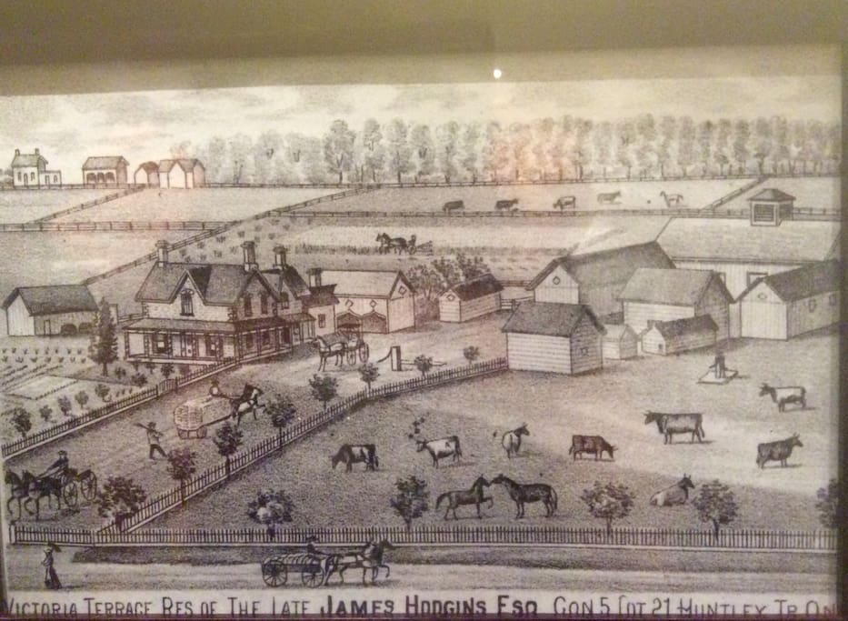 This is an artist sketch of our house from the 1800's taken from the book The Carleton Saga