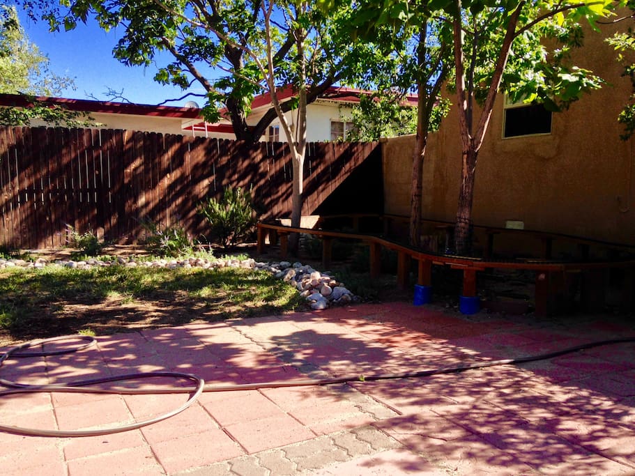 view from door of casita.