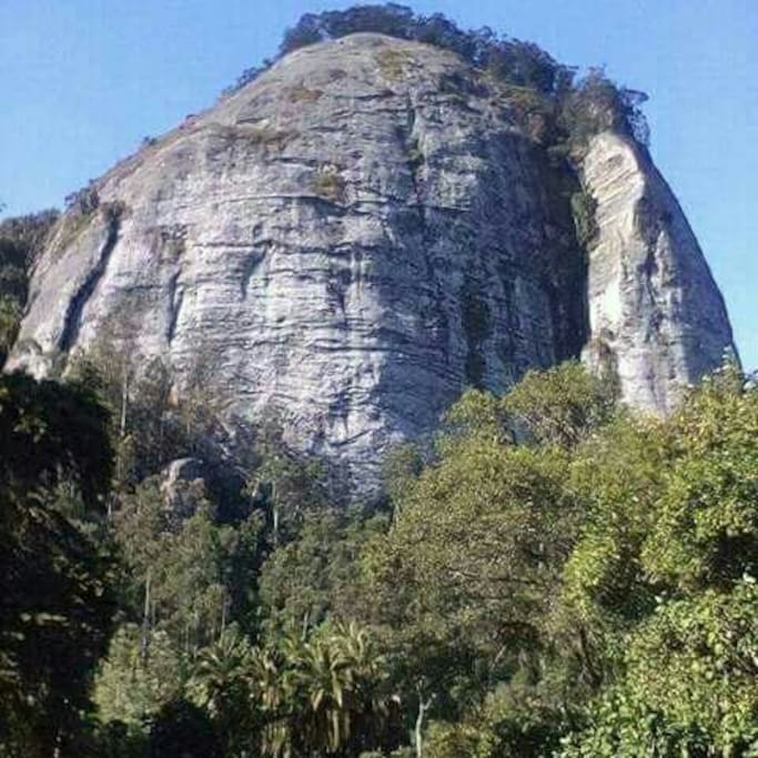 Nice view outside the house..Wesu rock.