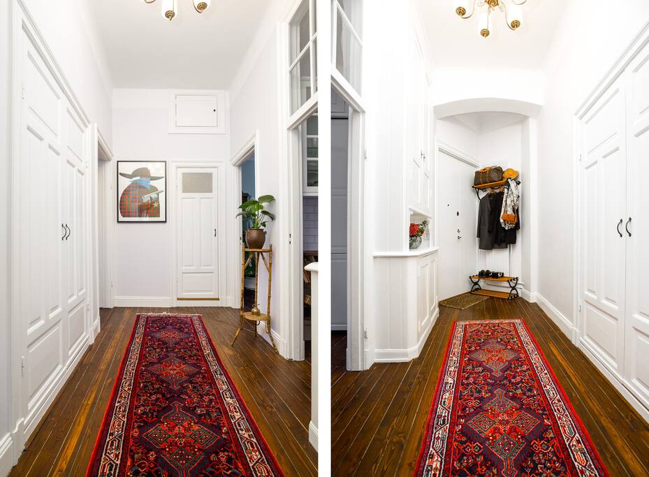 Welcoming hallway with wardrobe