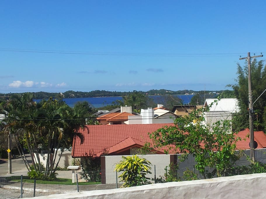 View of Lagoa da Conceicao from Master suite varanda