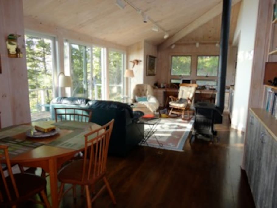 Spacious living and dining