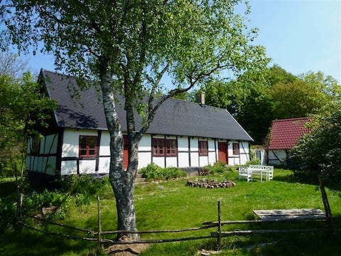 House from the 1850s with wood-fired sauna, Österlen.