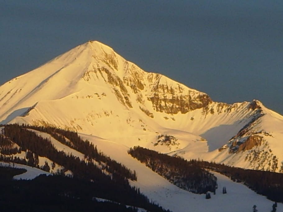 Sunrise on Lone Peak- see it out your window!