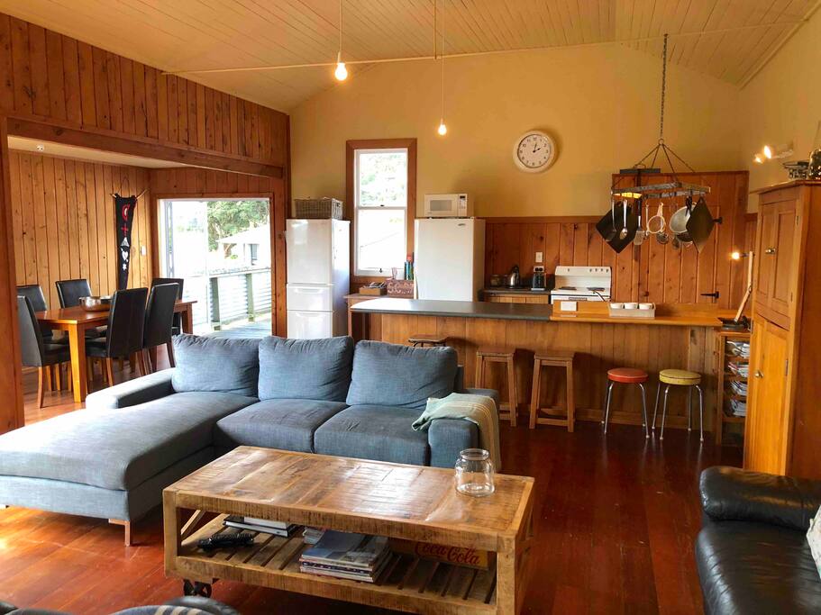 Main Room - looking back to back deck.