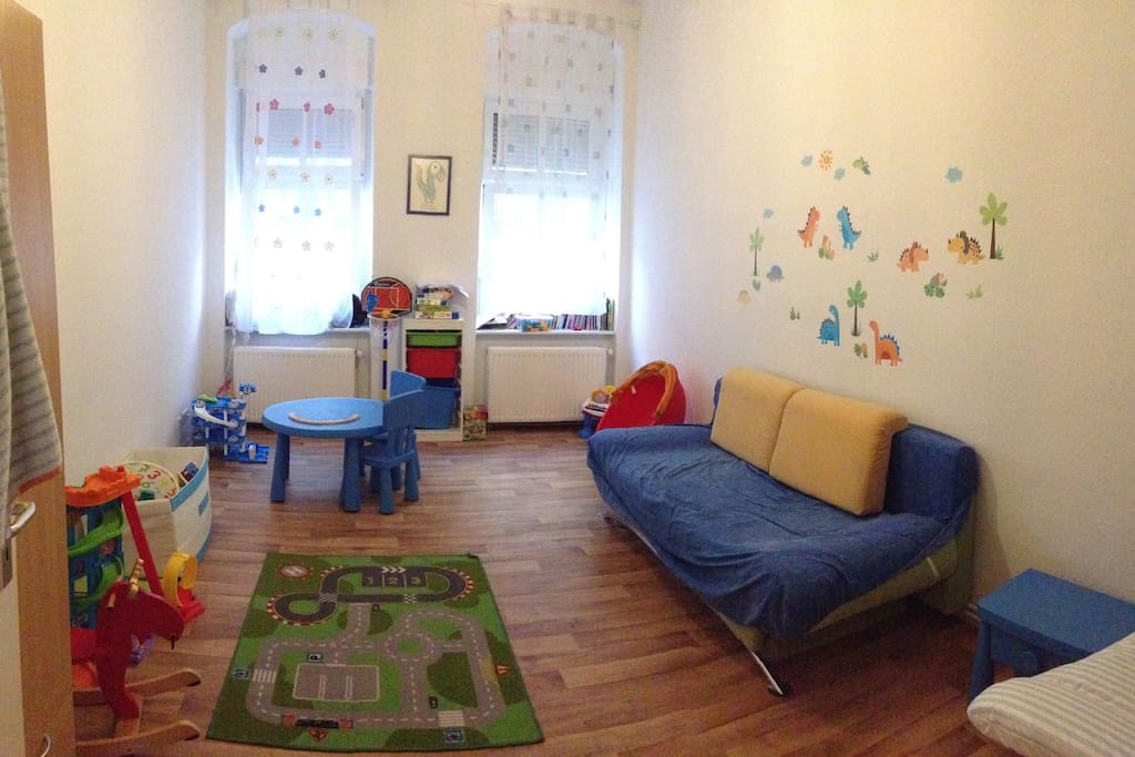 Kids room. Sofa opens to a double bed