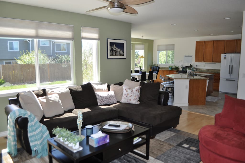 Bright and sunny family room