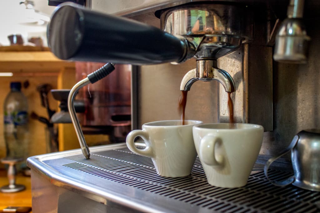 Our cafe serves local coffee