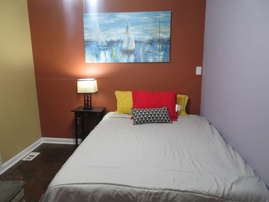 New Queen sized Memory foam mattress, First Bedroom.