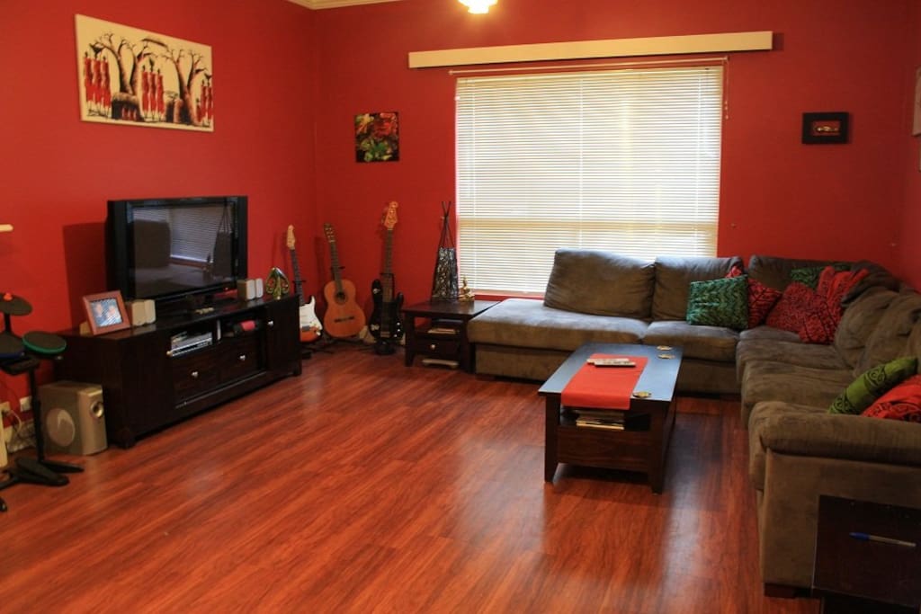 Open plan living room
