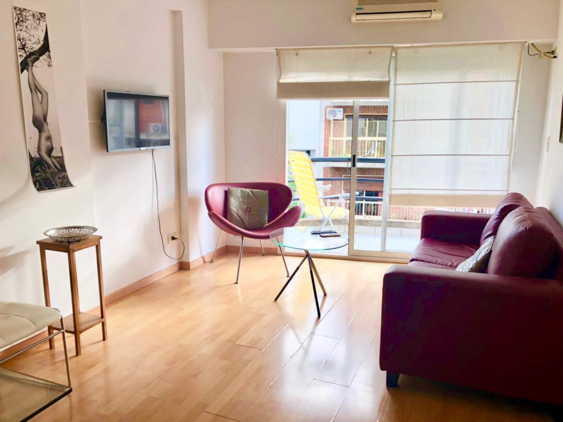 Departamento amoblado de 3 ambientes en Palermo