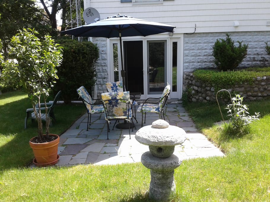 View of I entrance with patio