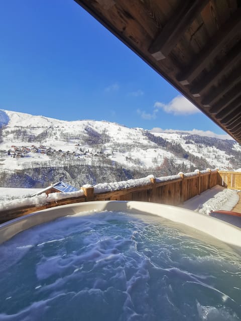 Charming mountain cottage with Nordic bath
