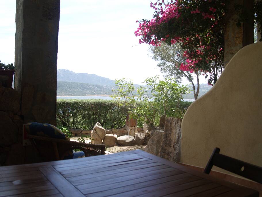 terrazzo coperto con vista mare