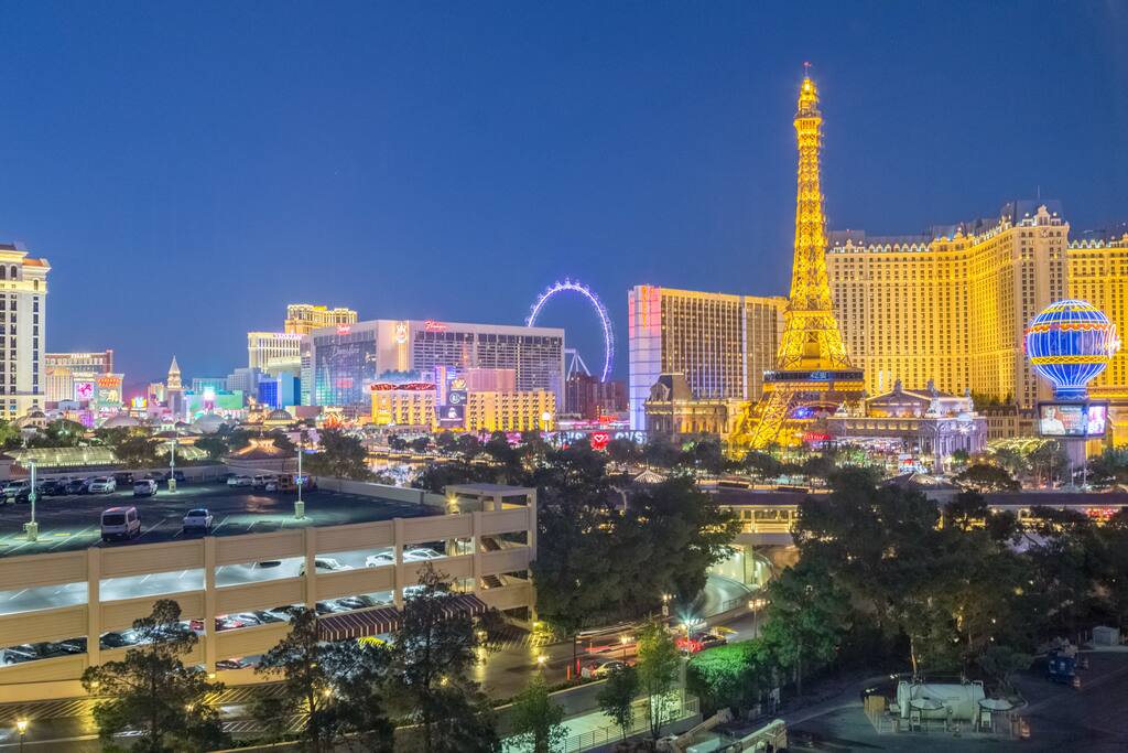 Amazing view of the strip.