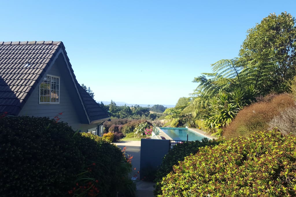 The view from the top of our stairs. You may like to sit here and enjoy the view