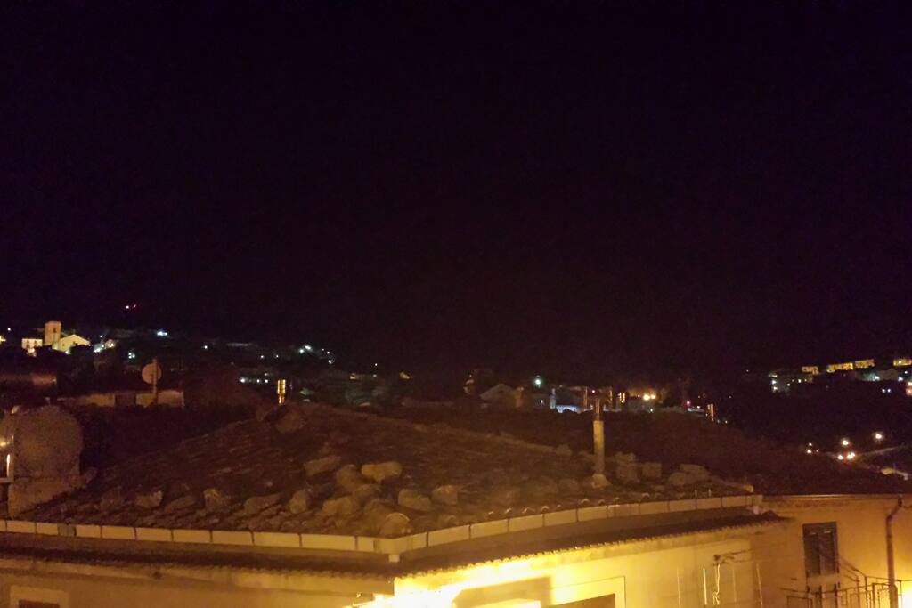 Vista della città dal balcone