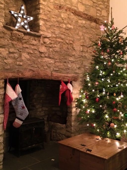 Main room at Christmas