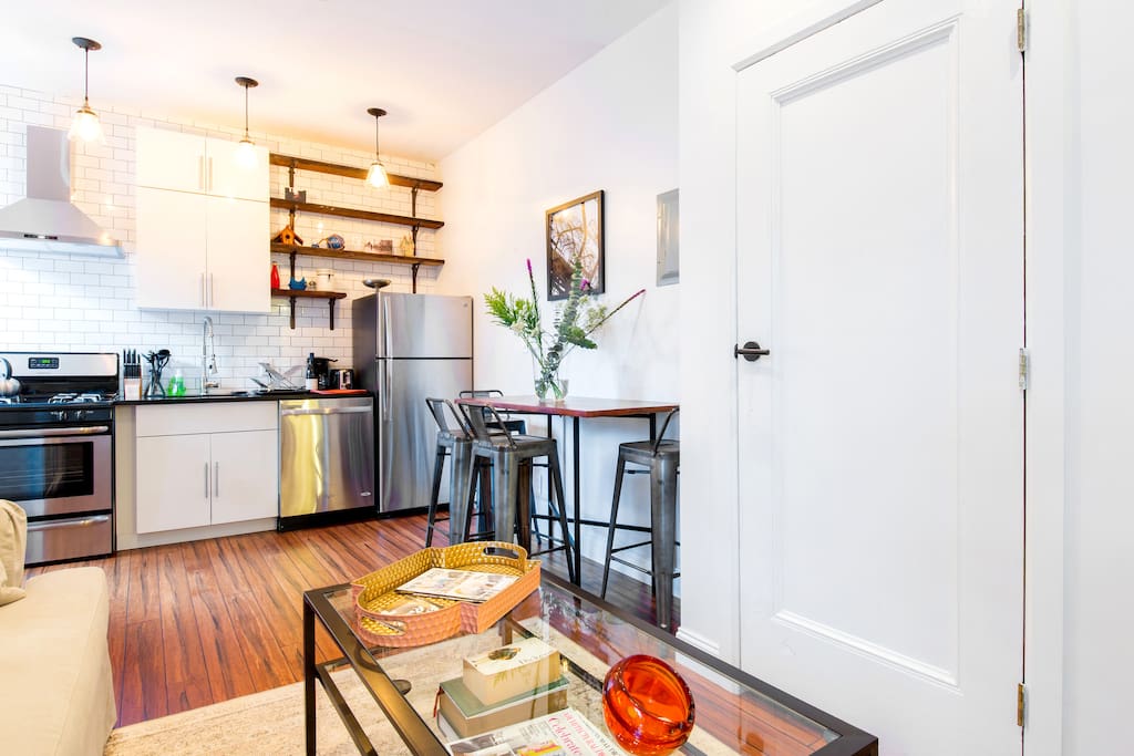 Living dining and open kitchen