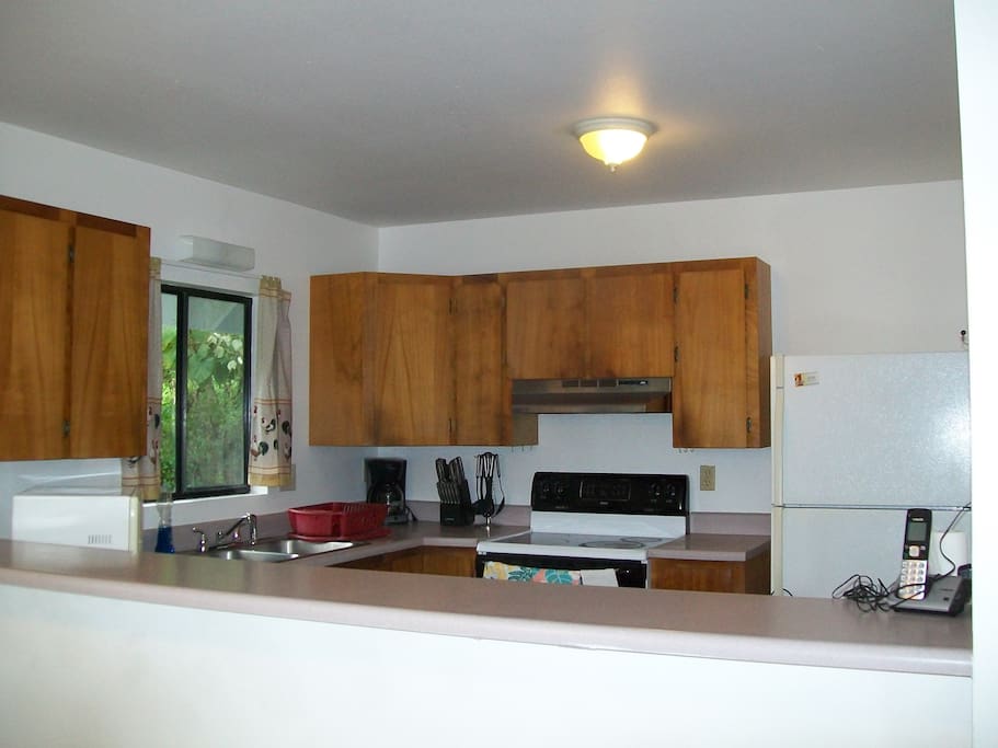 well-equipped kitchen