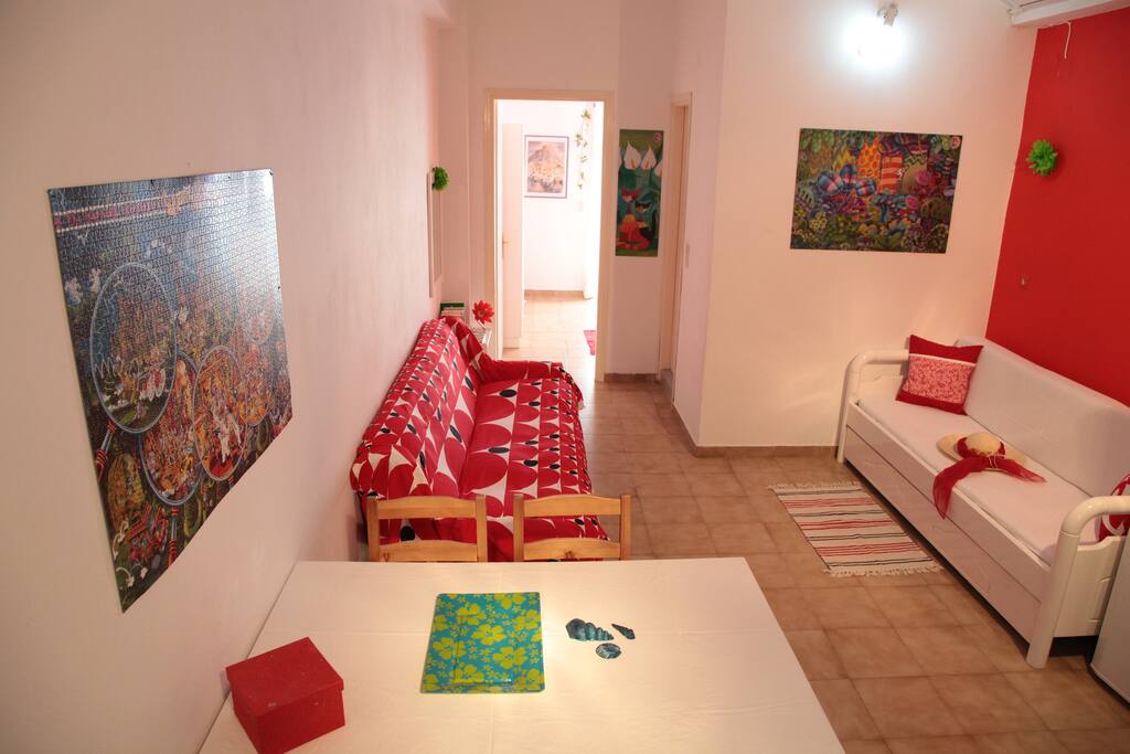 Living space in the apartment