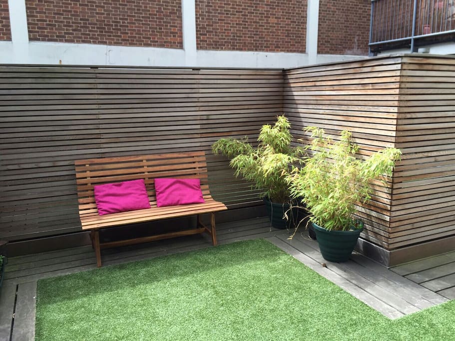 Outside patio area