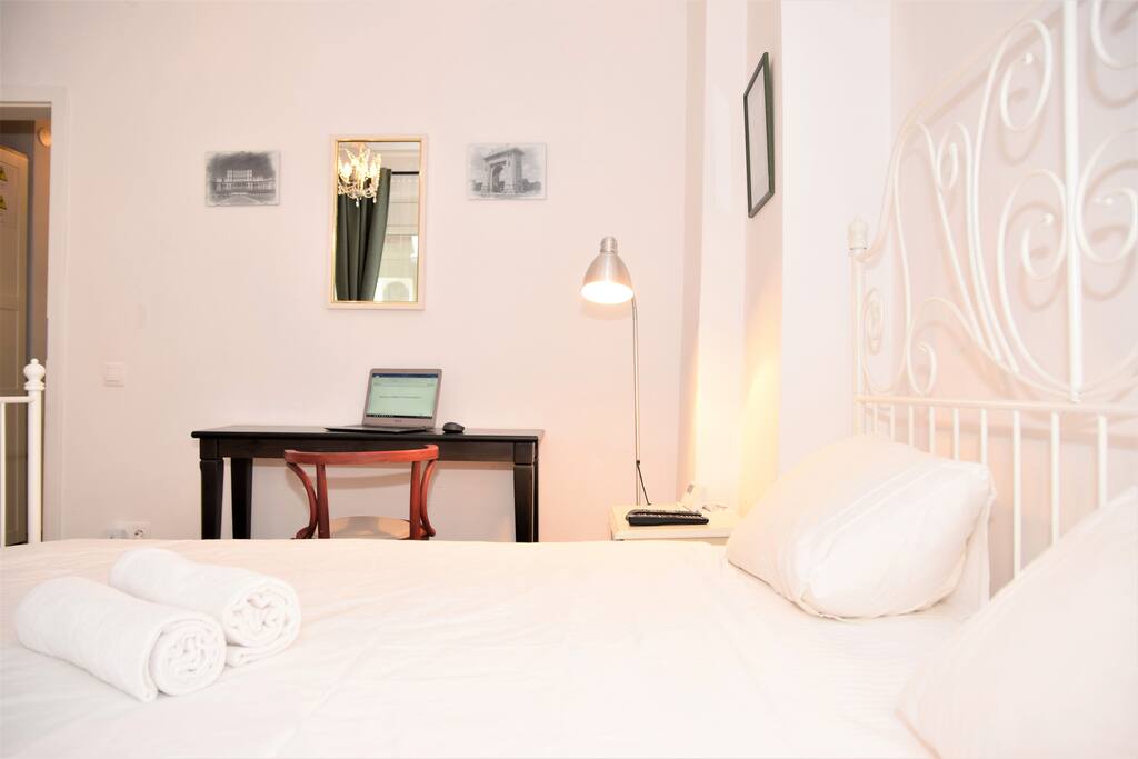 Bed and work space