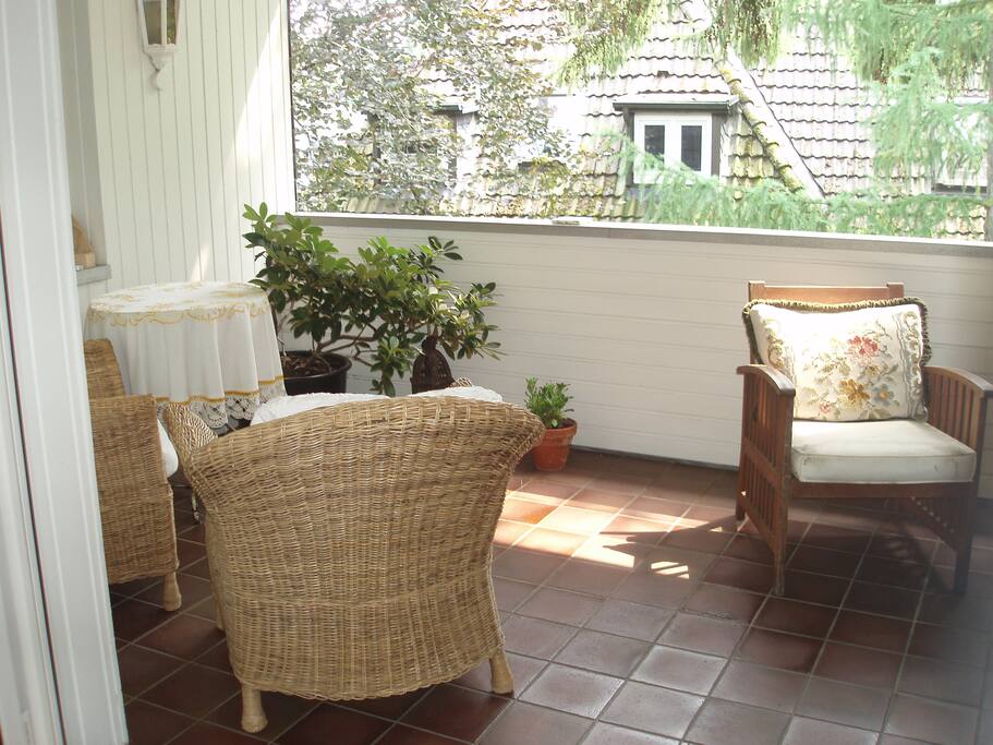 Blick auf die Loggia