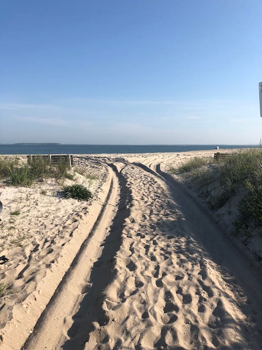 Private Drive On Beach