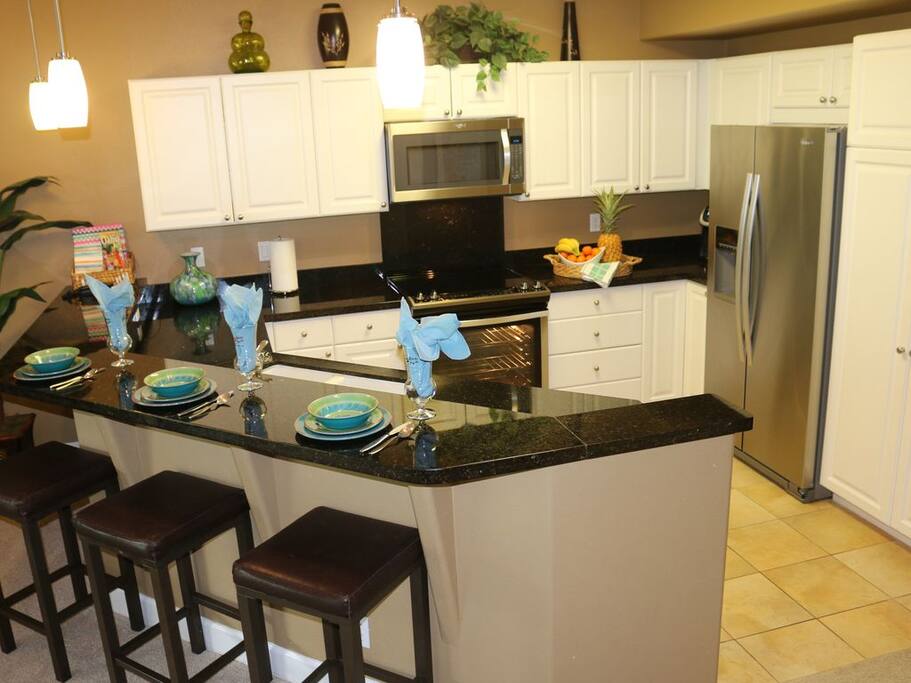 Bright and airy kitchen with all the necessities.