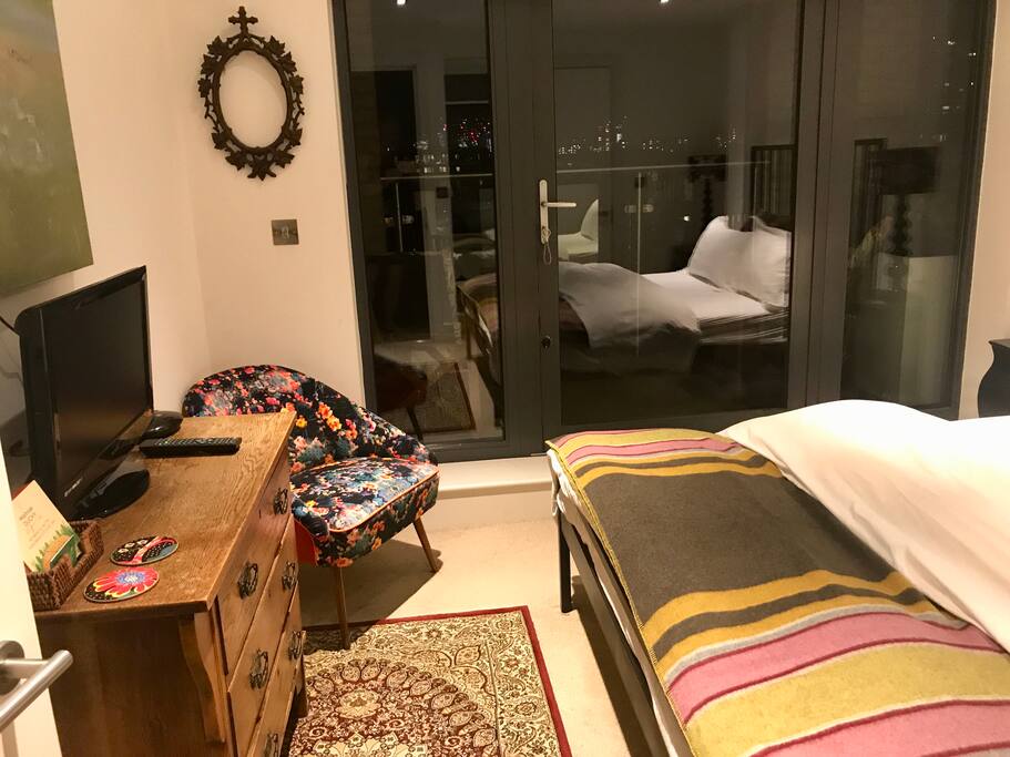 TV, DVD players and nighttime view