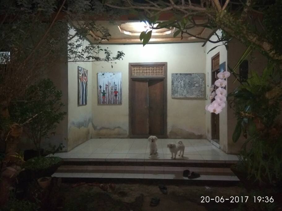 My view of our simple house, we are 3 people such as me as the soon, my father and mother. We have only small house as a real balinese familly, and we want to share our daily activity with you..