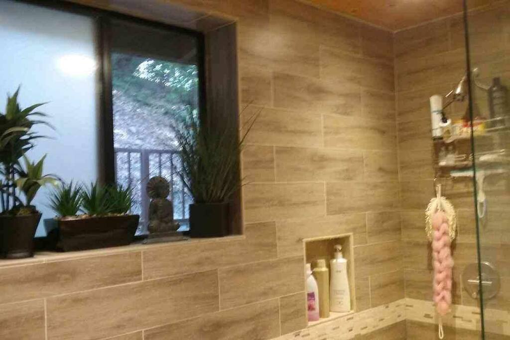 large shower