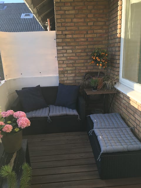 Successful Airbnb property: Big sunny and Cosy flat With balcony . in Gentofte