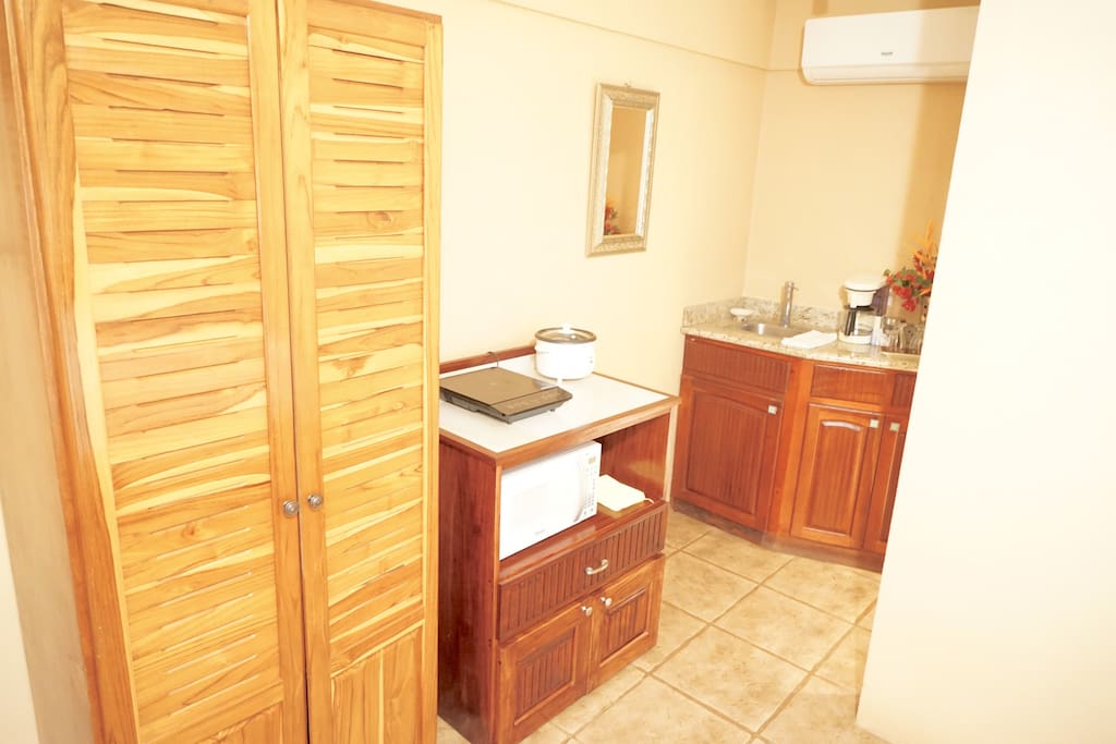 A well equipped Kitchenette is provided for your convenience