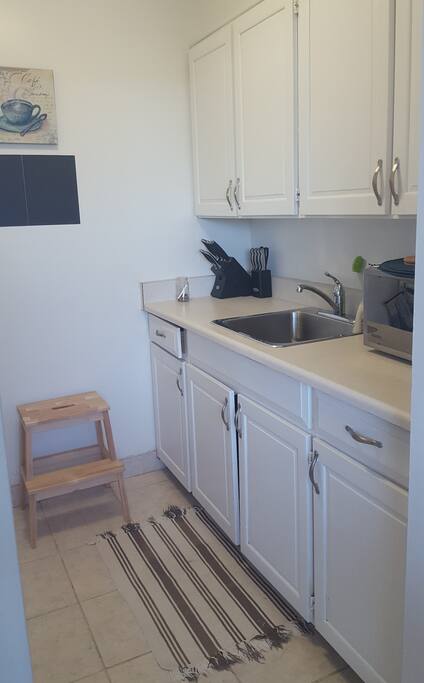 All you need in a kitchen including a microwave