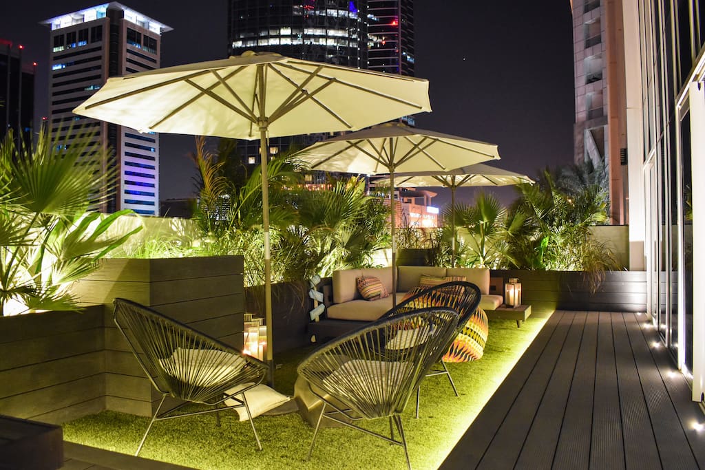 Private terrace with view