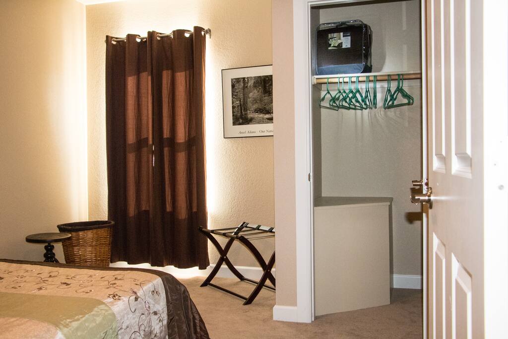 Guest room view from bedroom door.