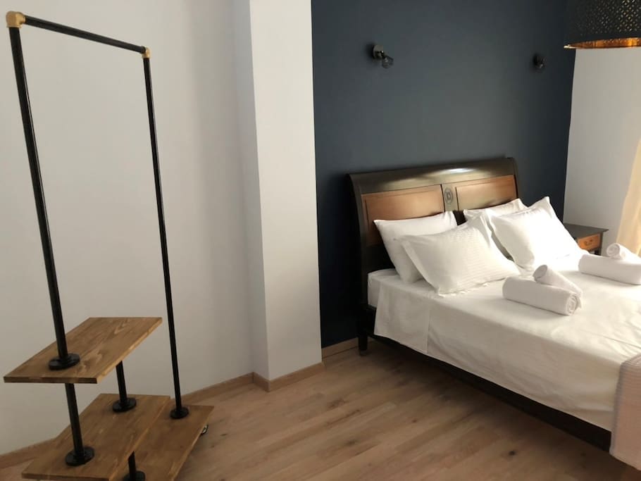 Blue double bedroom consists of 14.5 sq.m.