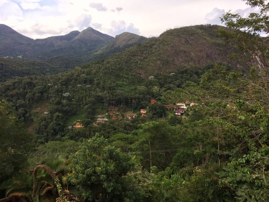 Montanha vista da varanda