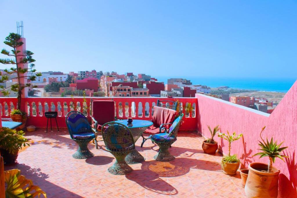 Views from the terrace are amazing, Tamraght, Taghazout Bay, Agadir, Morocco