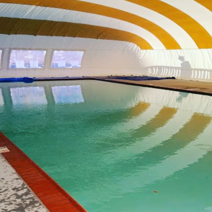 Heated Pool at campground in winter!