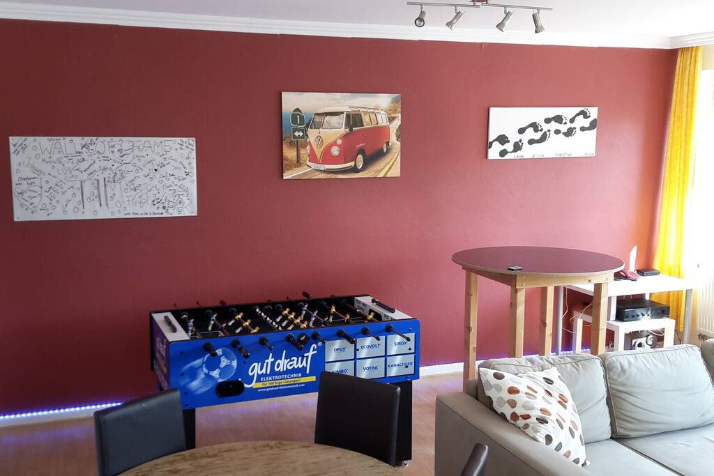 ... and foosball table