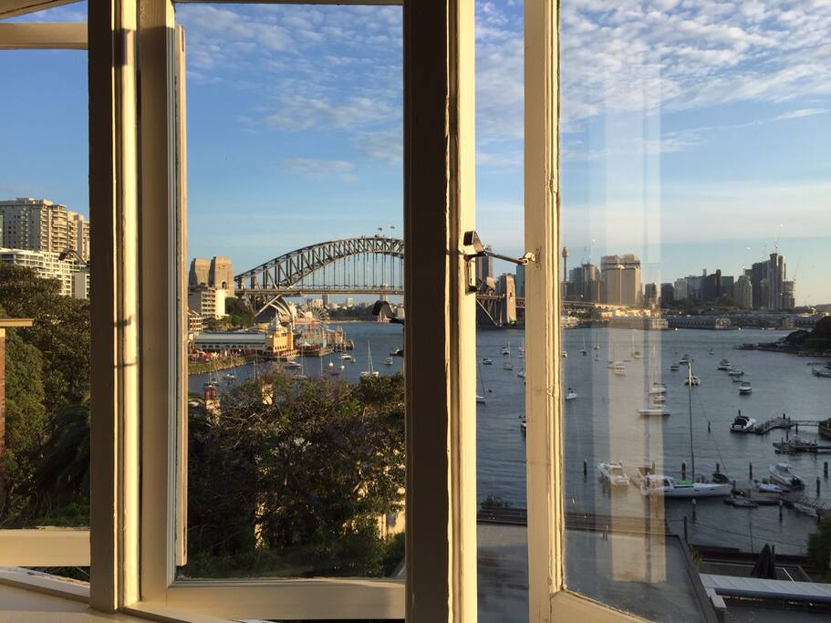 Beautiful views from this peaceful apartment.