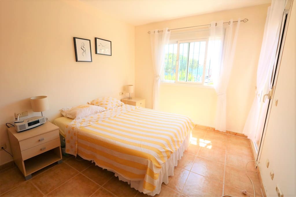 Bedroom 1 suited for two persons. Including wardrobe.